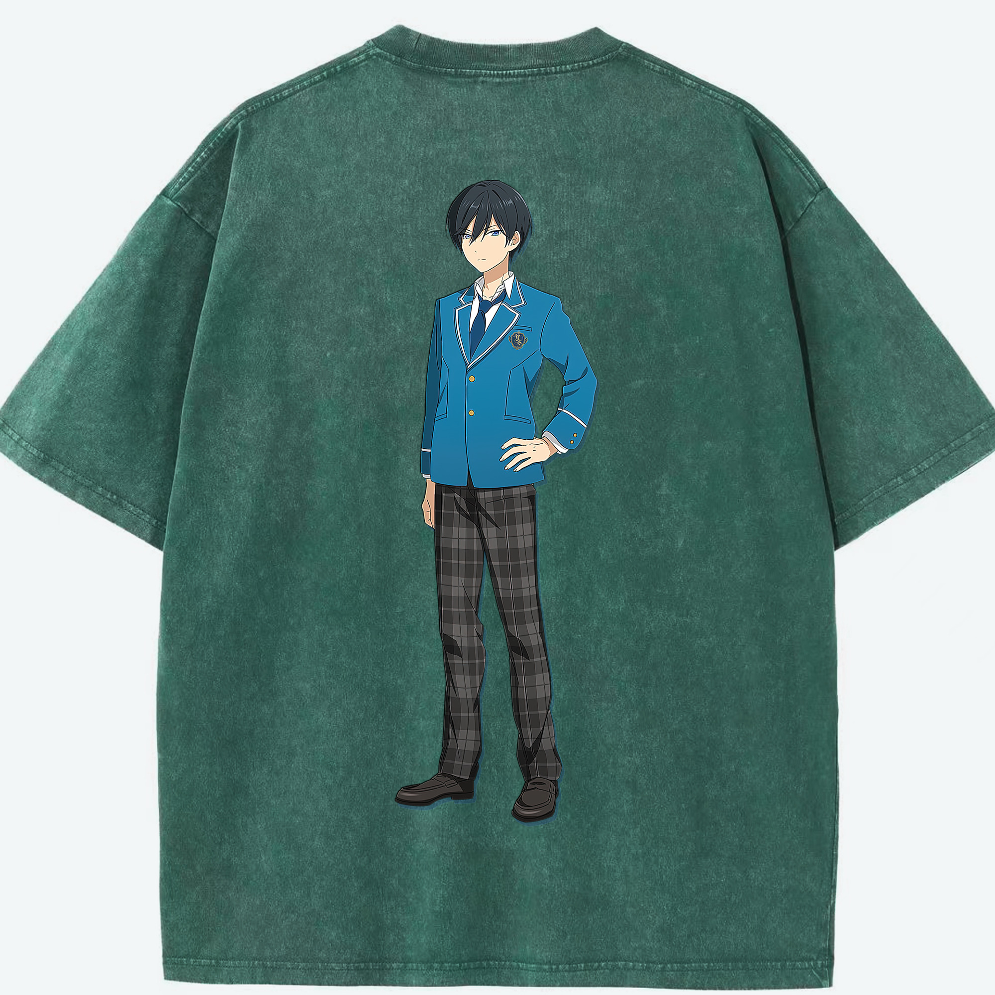 （画像用） あんさんぶるスターズ! Ensemble Stars 綿100% ヴィンテージ風 半袖Tシャツ（背面プリント）
